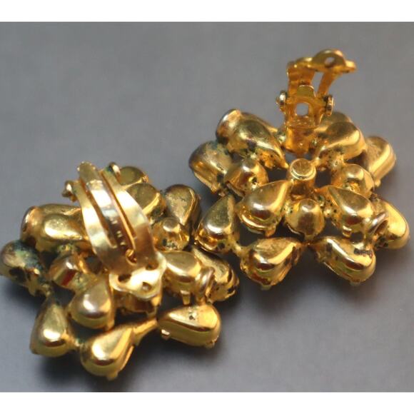 Amazing Kramer Purple Rhinestone Shadow Box Brooch Earrings Set - Picture 10 of 10